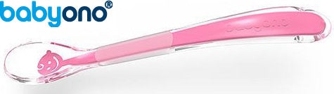 Baby Ono - Colher de silicone rosa
