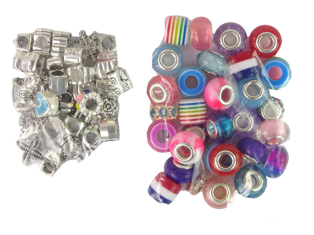 Kit pulseiras DIY 90 contas