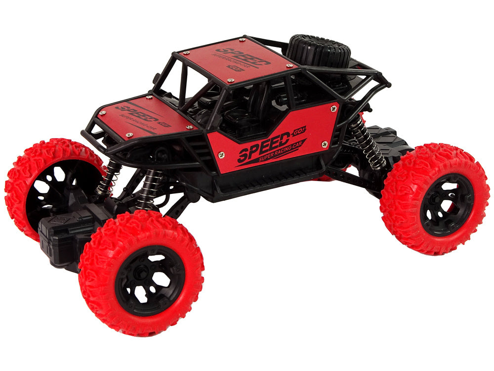 Carro todo-o-terreno telecomandado 1:18 vermelho