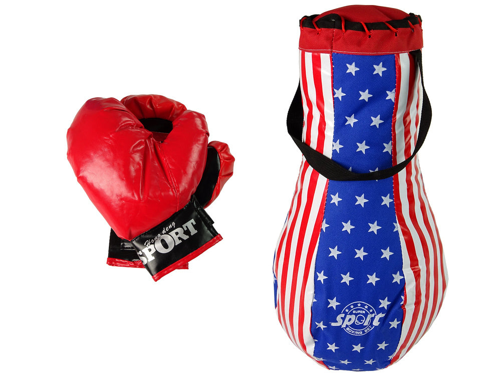Saco de boxe infantil com luvas 40 cm