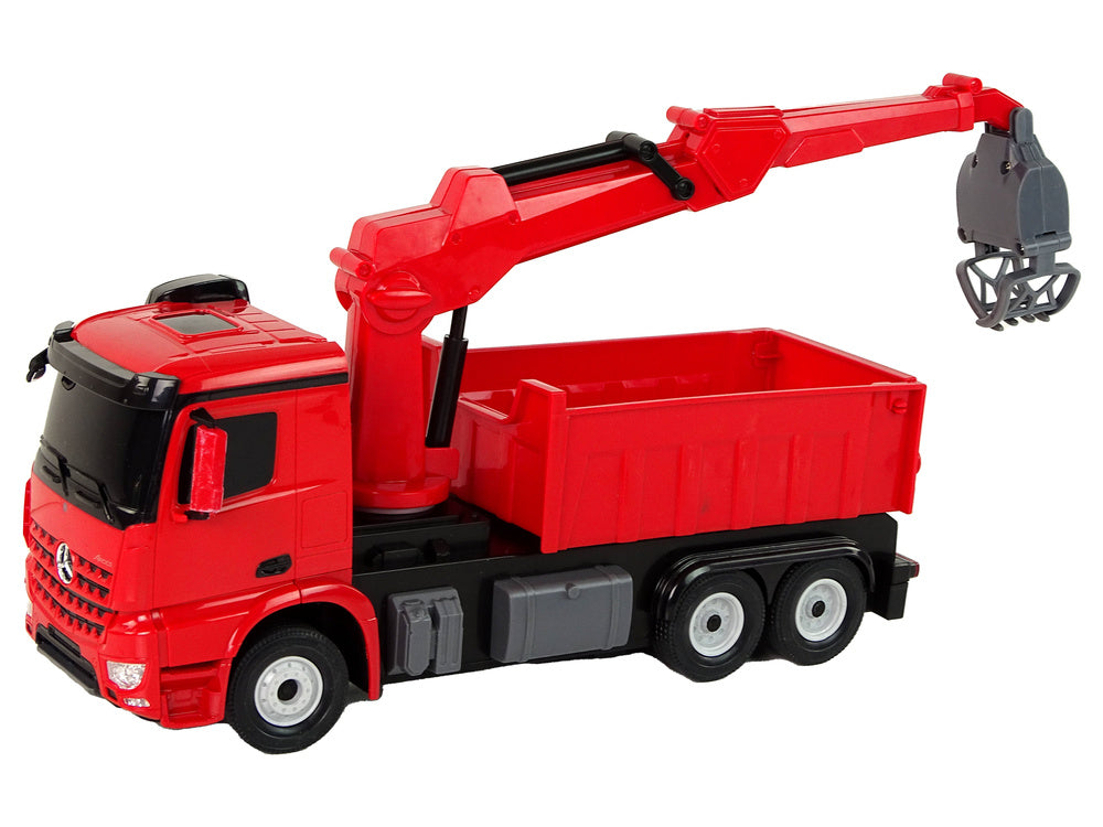 Camião-guindaste Mercedes Rastar vermelho