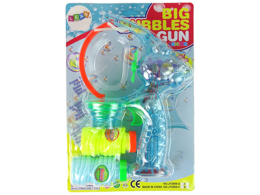 Pistola de bolhas de sabão 24 cm com luz e som