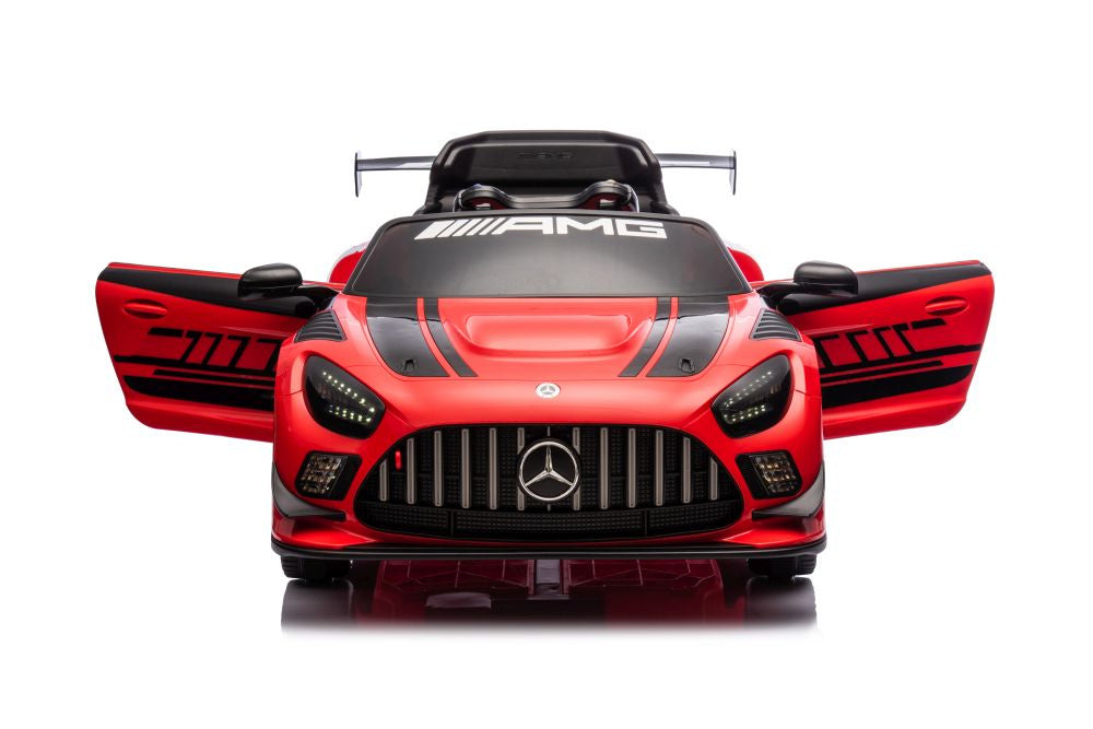 Carro elétrico Mercedes AMG GT3 vermelho