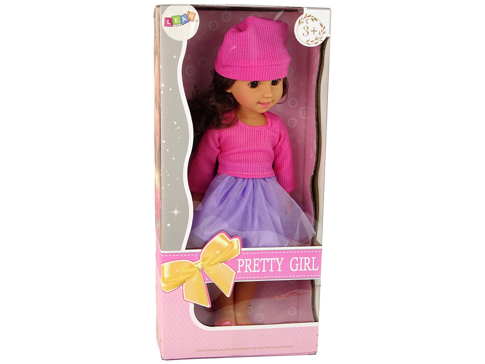 Boneca bebé menina de cabelo castanho