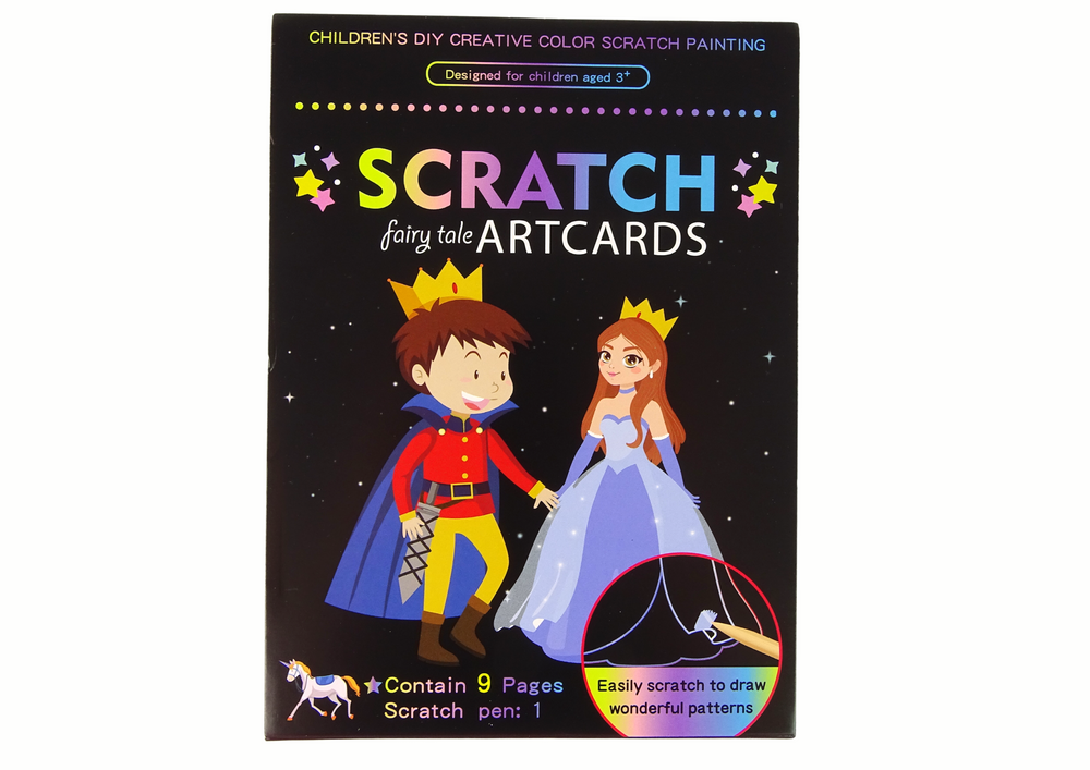 Livro de raspar infantil Reino
