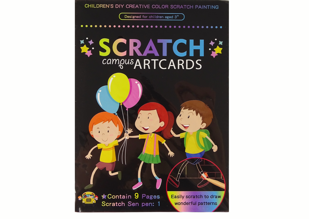Livro de raspar infantil Escola