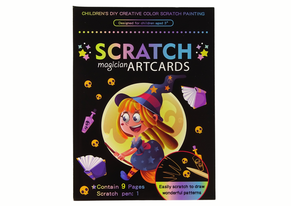 Livro mágico de raspar infantil