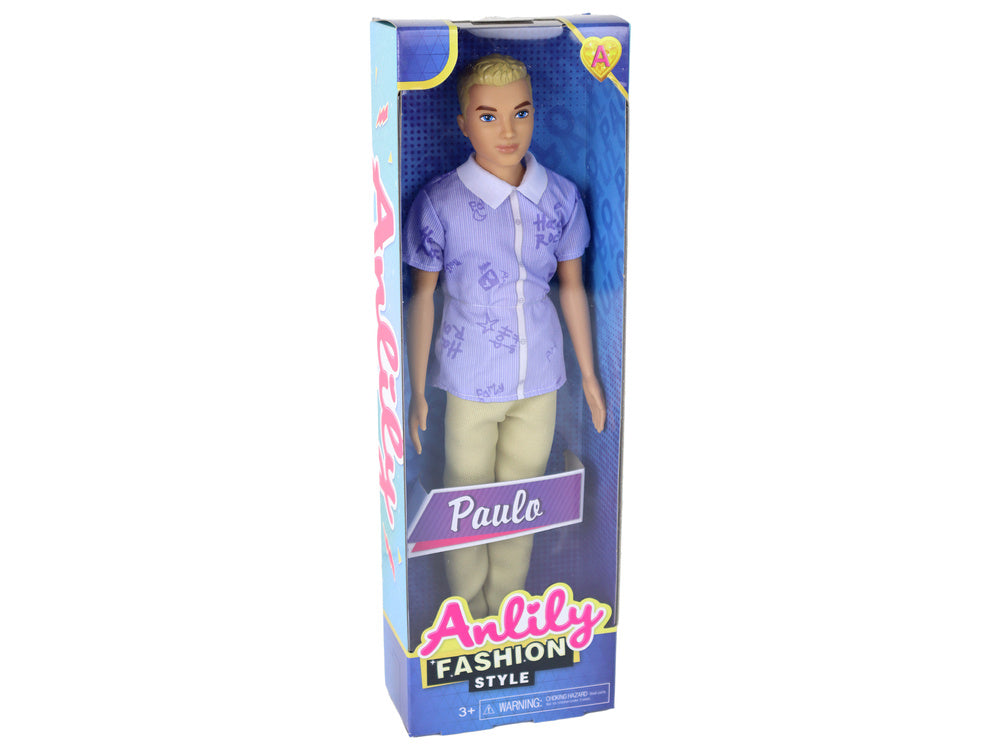 Boneco Paulo de cabelo loiro com camisa