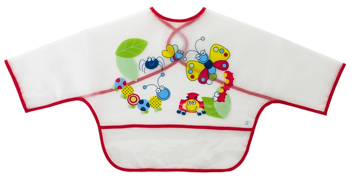 Babete com mangas e bolsa Saro Butterfly Red