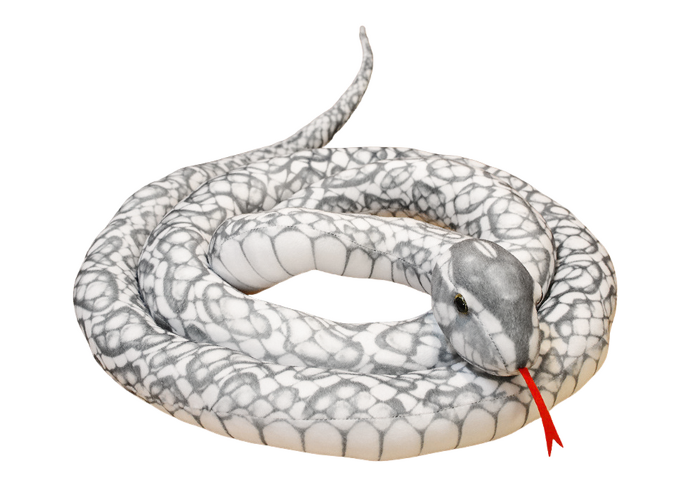 Peluche cobra cinzenta 110 cm