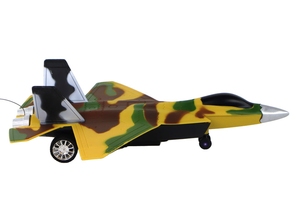 Avião Militar Caça RC Camuflado Moro