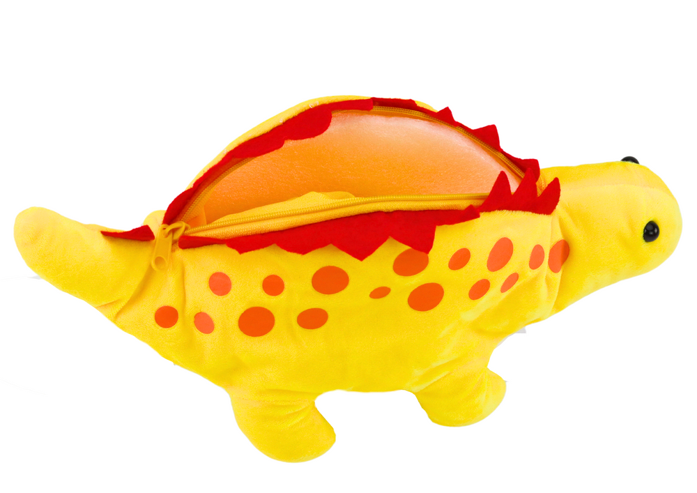 Estojo Peluche Dinossauro Amarelo