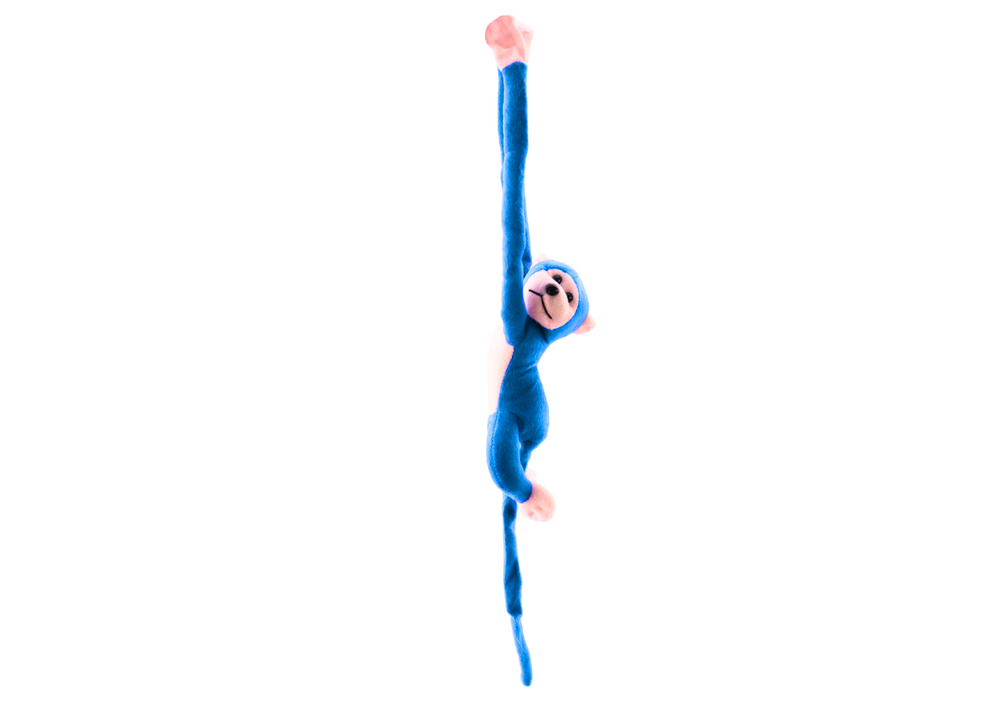 Macaco Peluche com Som Azul 80cm
