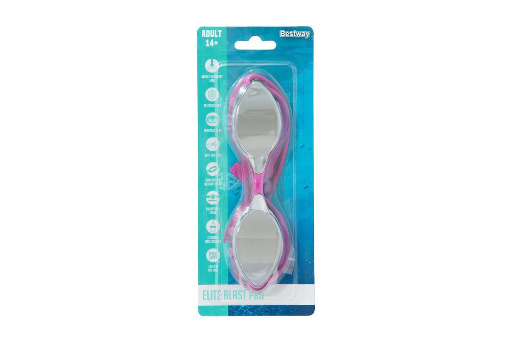 Óculos de Natação Espelhados Bestway Elite Blast Pro Rosa Adulto