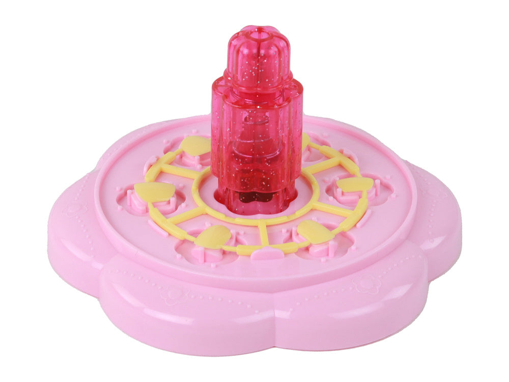 Conjunto de Unhas Rosa com Tips Autocolantes e Diamantes