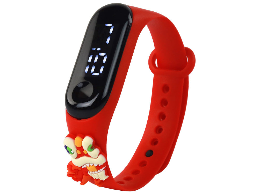 Relógio com Ecrã Tátil Dragão Vermelho com Pulseira Ajustável