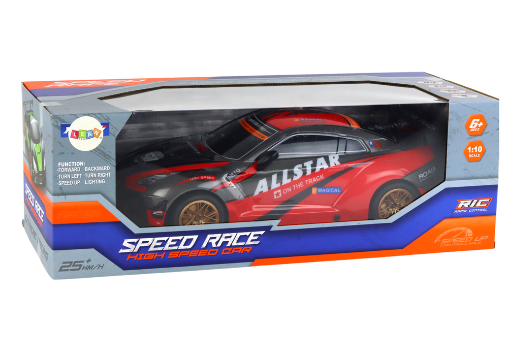 Carro desportivo RC grande 1:10 vermelho