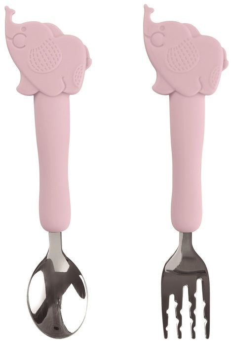 Saro - Talheres infantis Elefantezinhos Rose