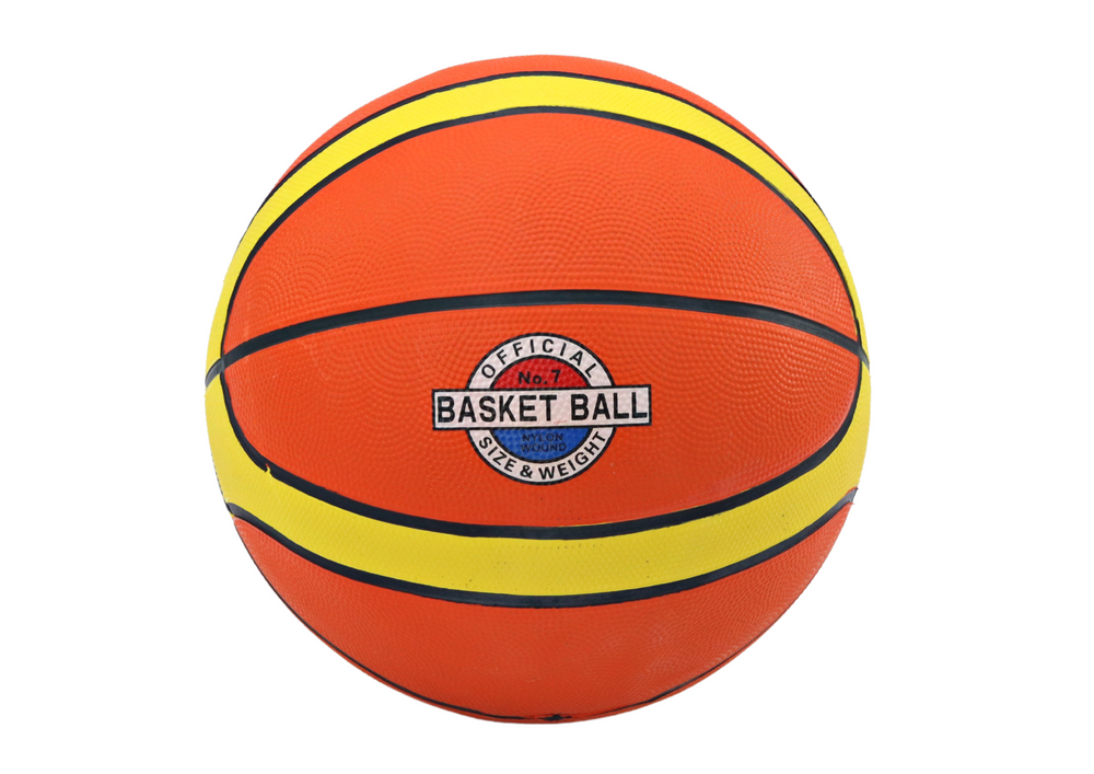 Bola de basquetebol tamanho 7 laranja e amarelo