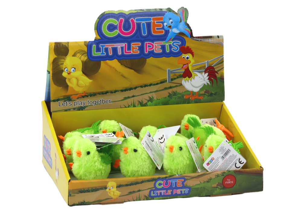 Galinha saltitante brinquedo de corda verde (1 unidade)