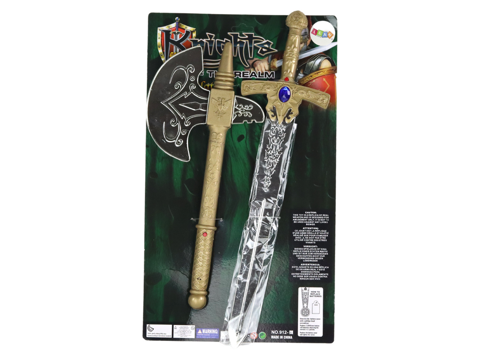 Espada machado cavaleiro Armas crianças