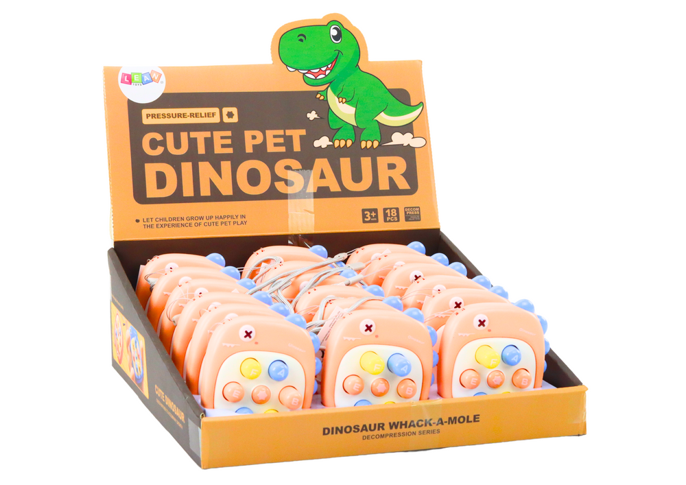 Jogo whac-a-mole letras dinossauro laranja (1 unidade)