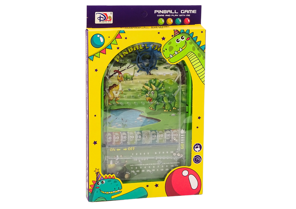 Jogo pinball dinossauros base verde