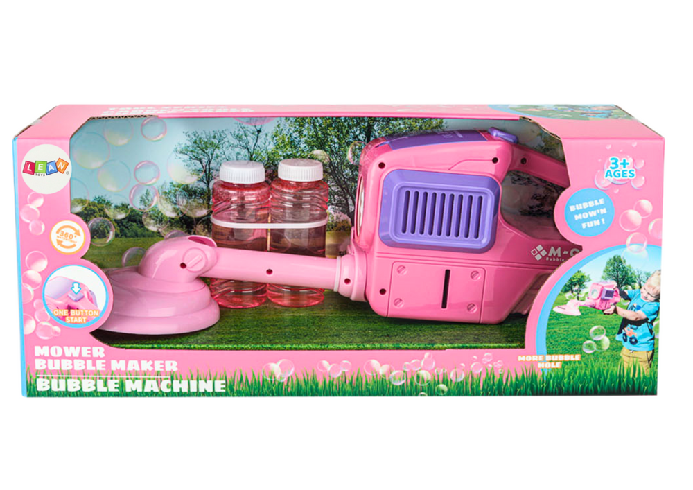 Máquina de bolhas de sabão cortador relva rosa