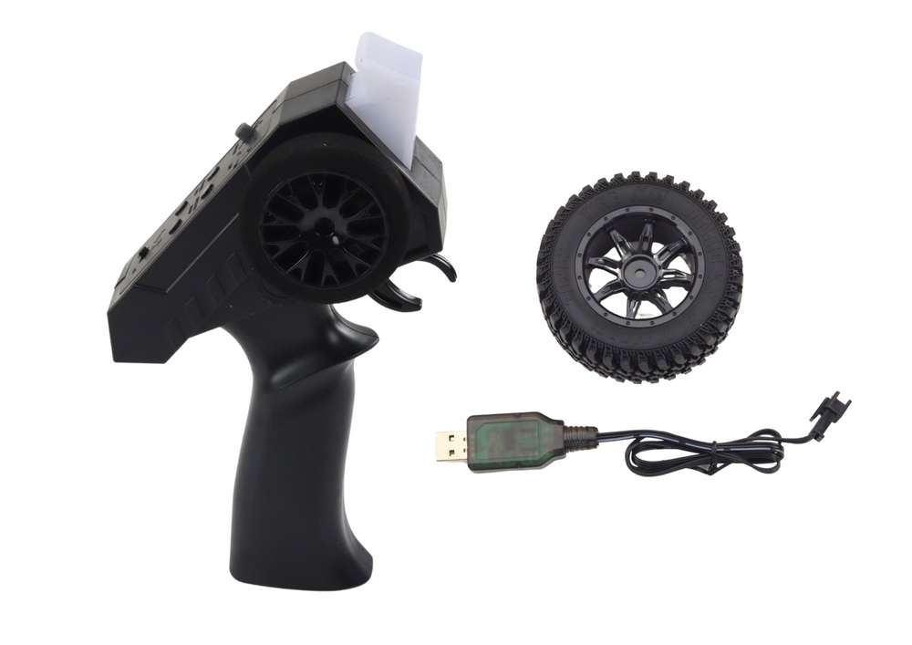 Veículo todo-o-terreno RC 2.4G 4x4 preto