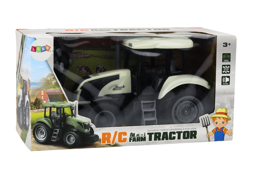 Trator RC 2.4G com som branco