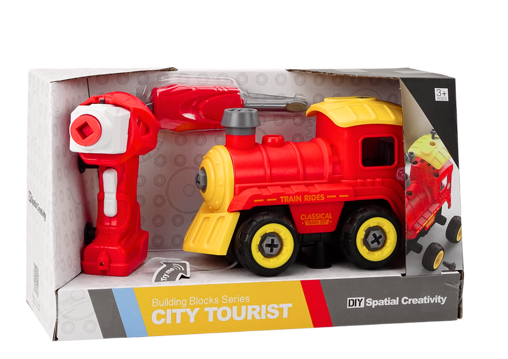 Comboio RC locomotiva vermelha
