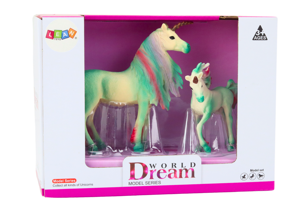 Unicórnio verde 2 peças