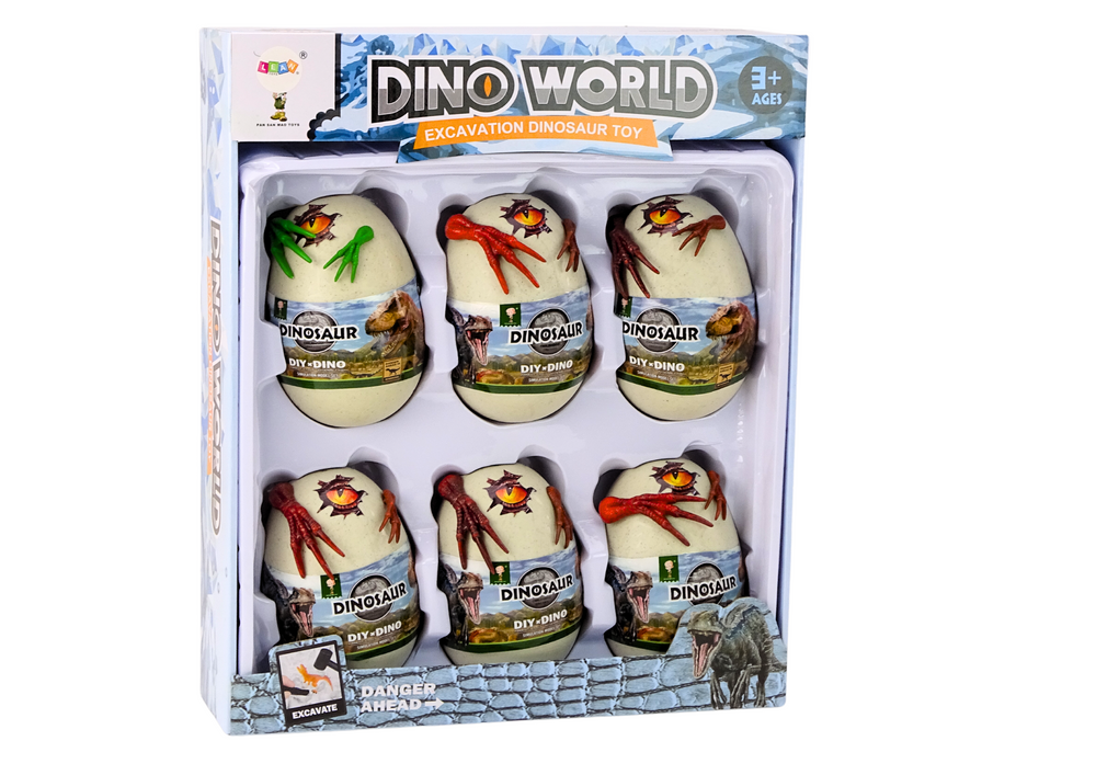 Kit arqueológico ovos gelo dinossauros