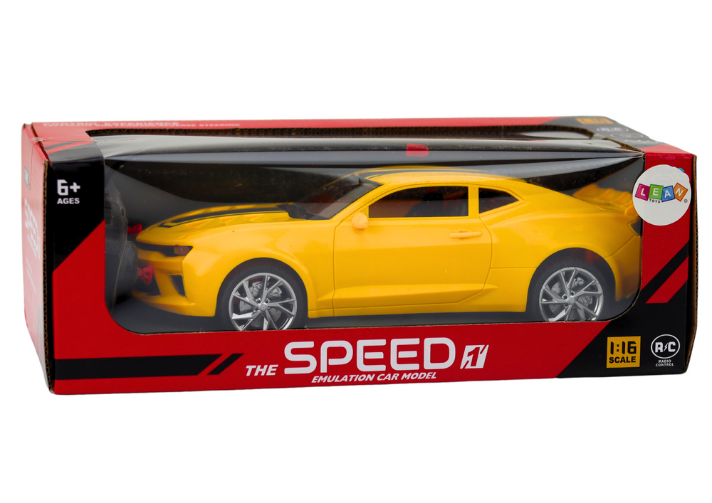 Carro desportivo RC 1:16 amarelo