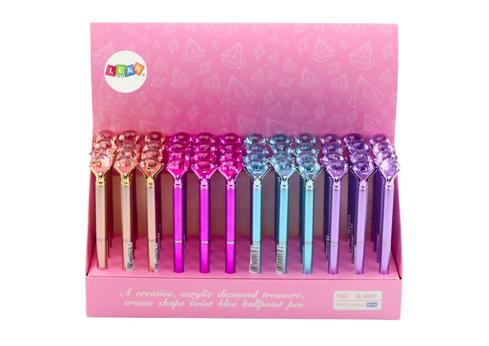 Caneta diamante azul mate tinta azul 0,7mm mix (1 unidade, sortido)
