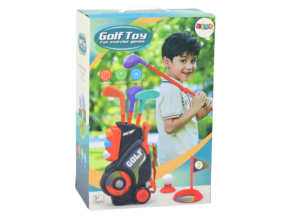 Mini golfe infantil com carrinho de rodas