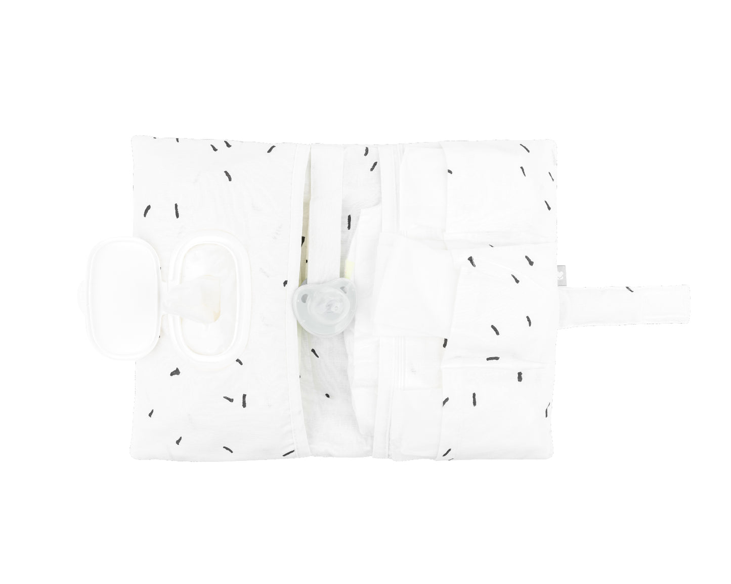 Porta-fraldas Bear with me Azul - blanco Kikkaboo