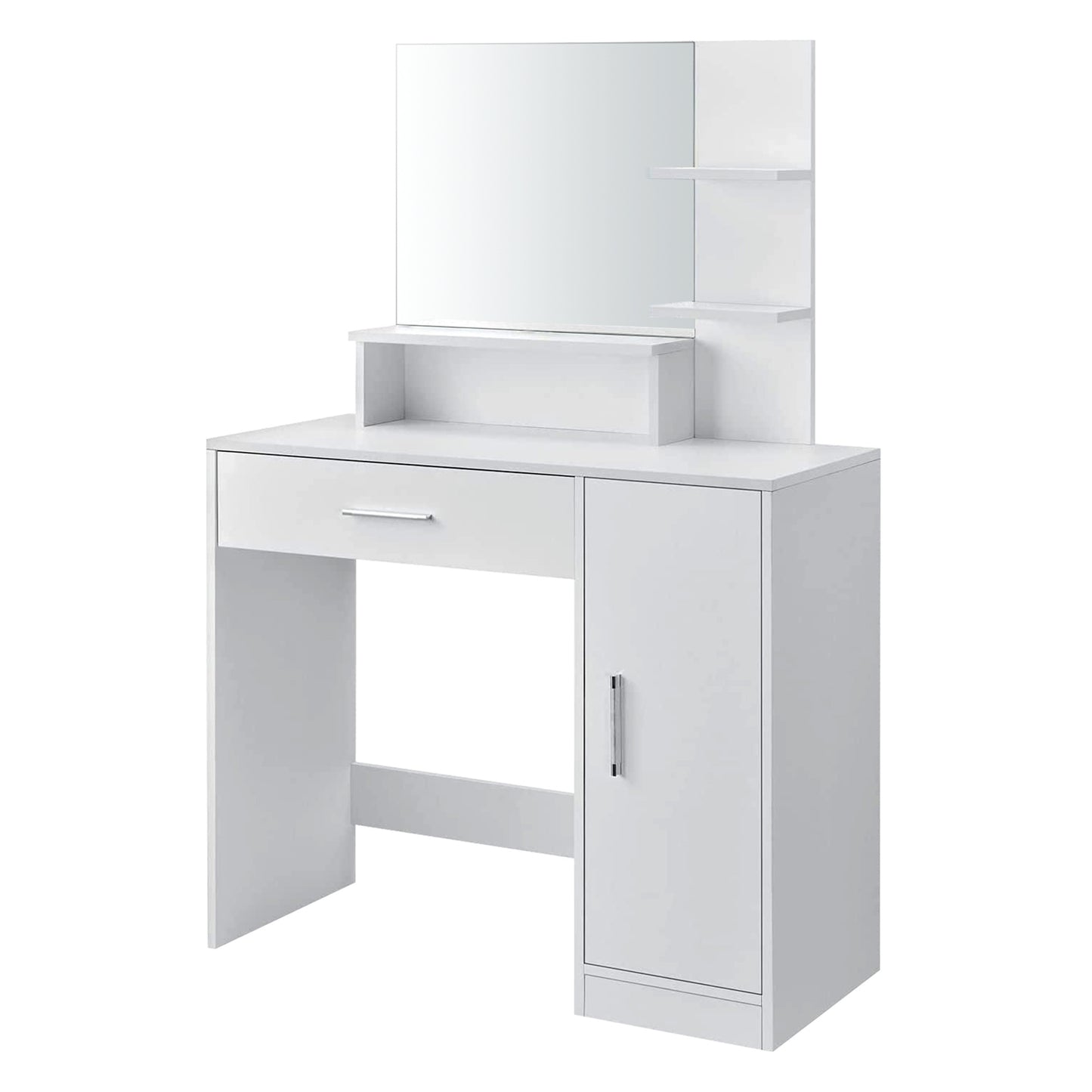 Toucador com espelho 90x38x137,5 cm branco