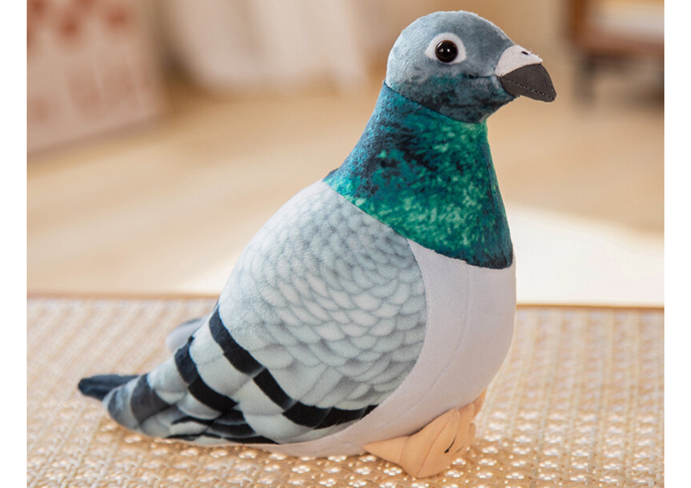 Peluche pombo cinzento 20cm