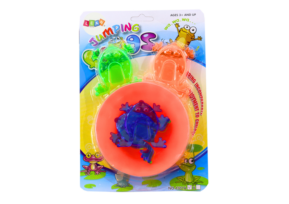 Jogo sapos saltadores com taça colorido