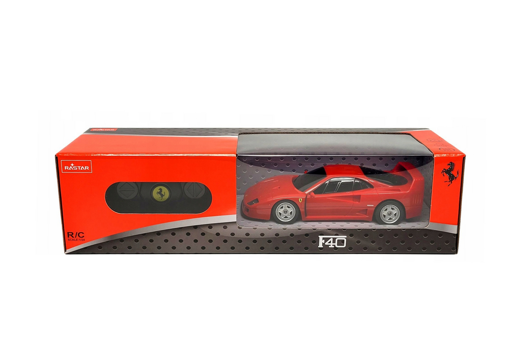 Carro RC 1:24 Ferrari F40 vermelho