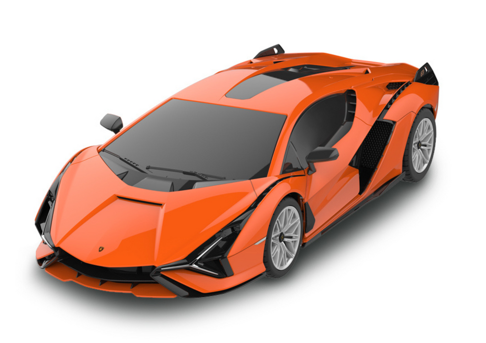Carro RC Rastar 1:24 Lamborghini Sian laranja
