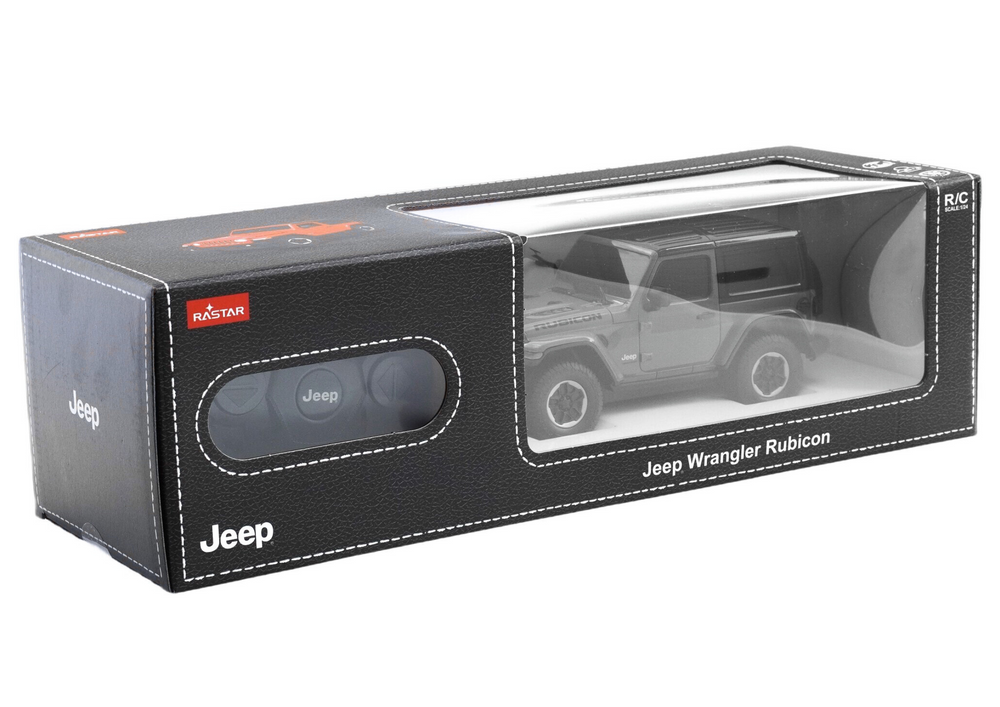 Carro RC 1:24 Jeep Wrangler JL Rubicon preto