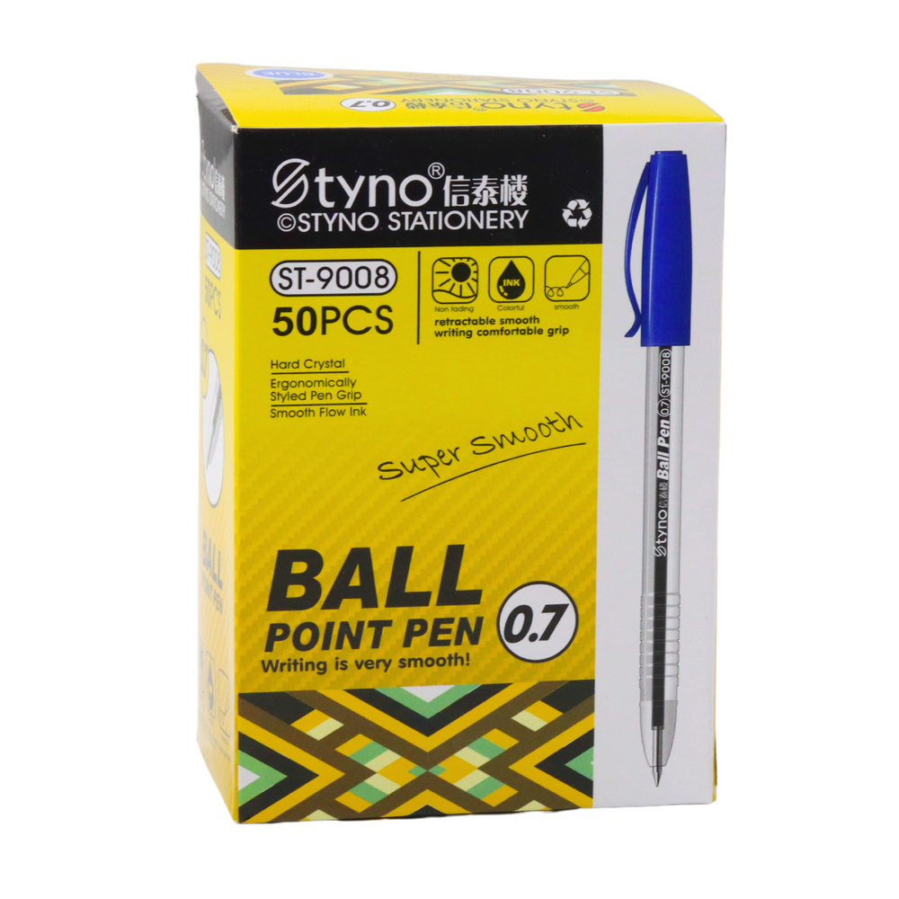 Esferográfica azul com tampa ponta 0,7 mm (1 unidade)