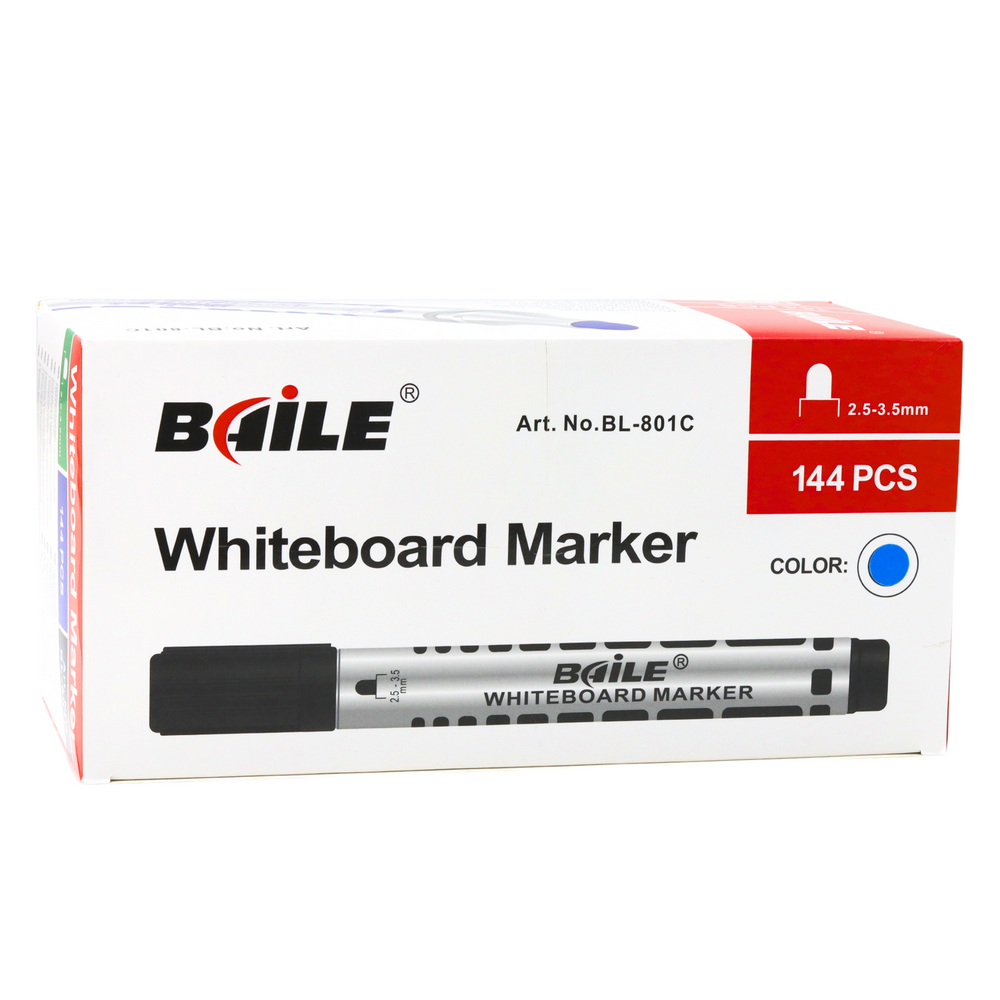 Conjunto de marcadores para quadro branco azuis 12 un.