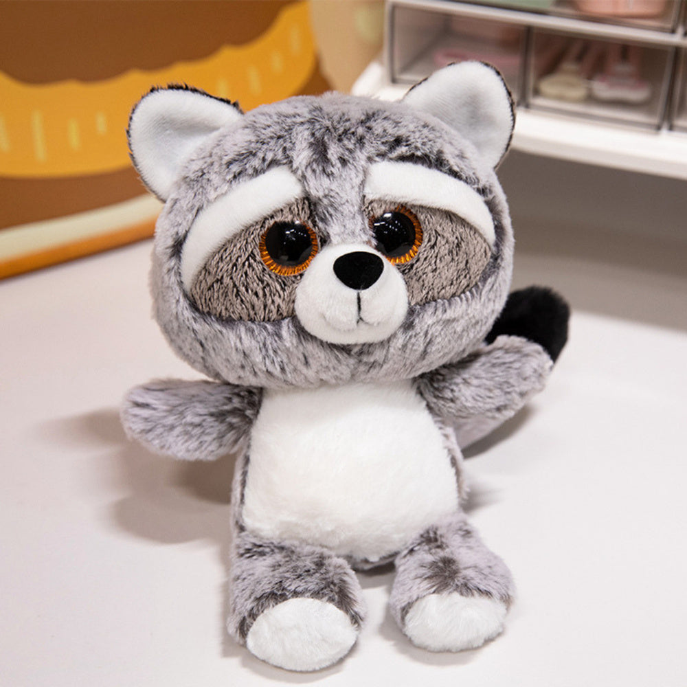 Peluche Guaxinim Olhos Grandes 22cm