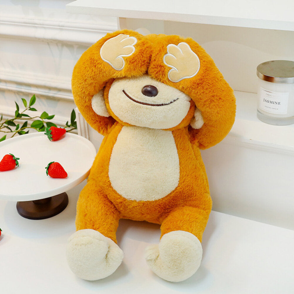 Peluche Macaco com Ímanes Castanho 23cm
