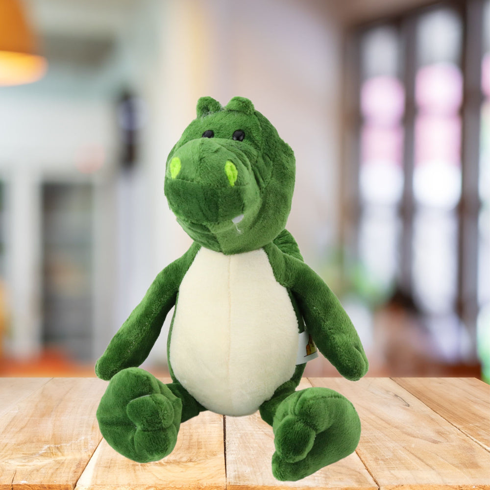 Peluche Crocodilo Verde Cabeça Grande 25cm
