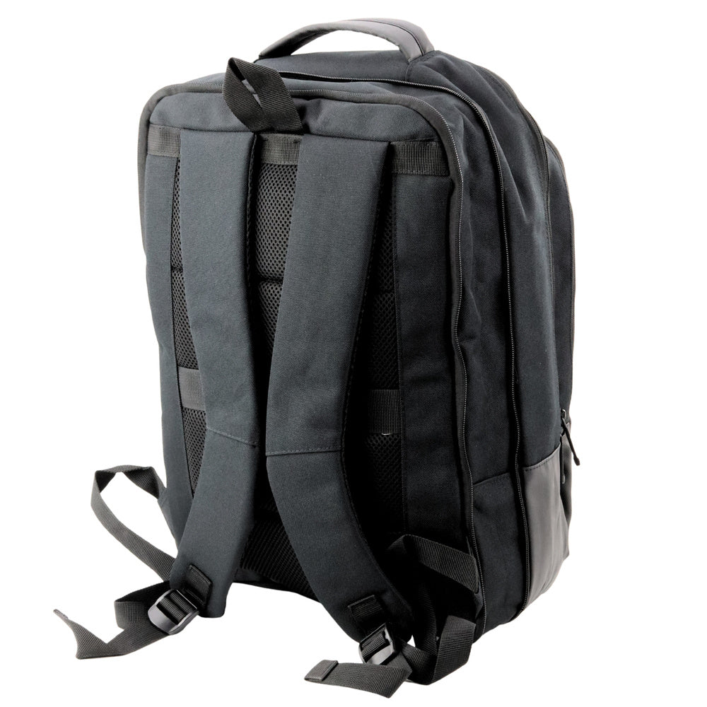 Mochila Business USB para Portátil Expansível Preta 16L 45cm