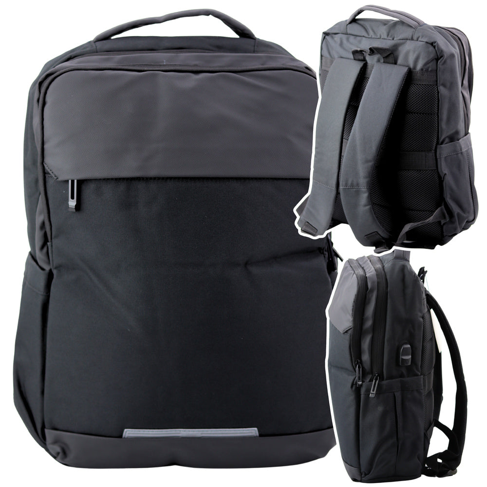 Mochila City Business USB para Portátil Preta 16L 45cm